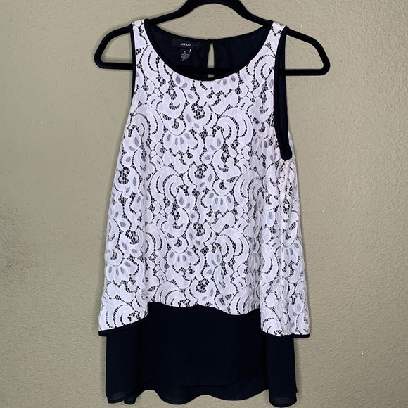 Alfani lace sleeve less top size 6 Fariy - Picture 4 of 10
